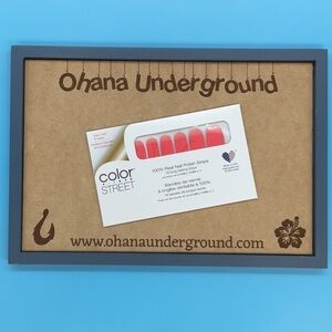 Color Street “Coral Couture” – Coral Glitter Ombre (NIB)